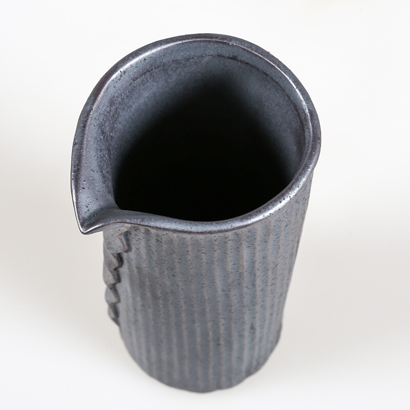 陶立方 粗陶花瓶手工制品現代中式客廳電視柜花器花擺件擺設粗陶花插瓶花藝 鐵石釉日式花插