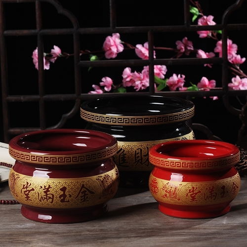 財(cái)神陶瓷香爐家用居室供奉燒香爐供佛佛堂小香爐佛具佛教用品
