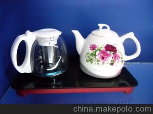 陶瓷電熱水壺 中式泡茶壺 插電電燒水壺套裝 玻璃面板 代理招商圖片,陶瓷電熱水壺 中式泡茶壺 插電電燒水壺套裝 玻璃面板 代理招商圖片大全,永康市銳陽日用制品廠-