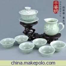 【龍年大吉/陶瓷工藝品/高檔禮品/日用陶瓷、茶具/龍泉青瓷/龍鳳配】價(jià)格,廠家,圖片,茶具,德化縣根源木制品廠-